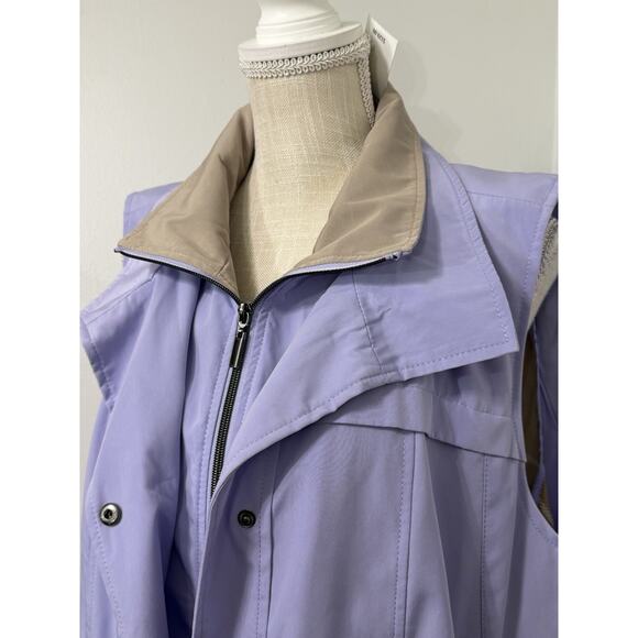 NEW Coldwater Creek Lavender Sky Tunic Length RAIN Vest Size Large NWT $129 - Picture 2 of 5